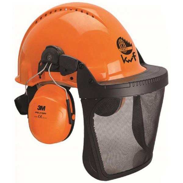 Kopfschutz Kombination in Orange